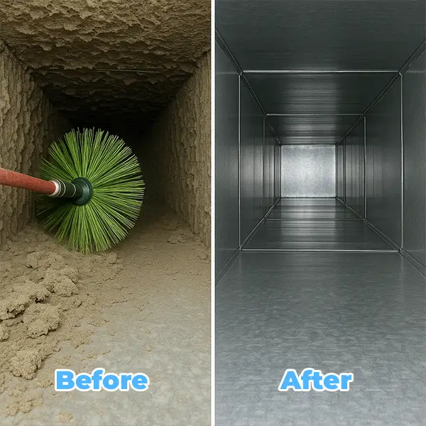 Before And After Air Duct Cleaning Air Duct Cleaning Before And After